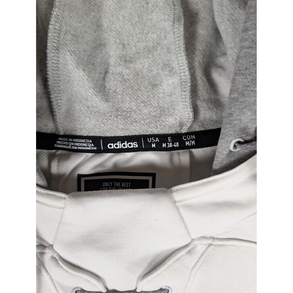 Adidas NHL Seattle Kraken Women White Lace Up Aeroready Hoodie Pullover Jacket - Picture 6 of 11